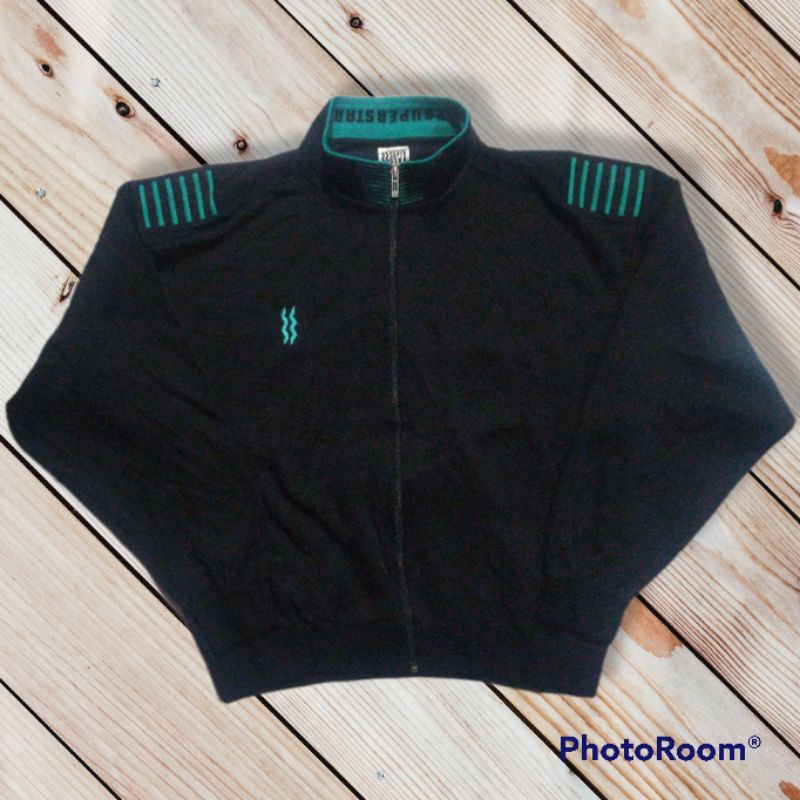 Jaket Tracktop Training Olahraga Superstar by Mizuno Second Original