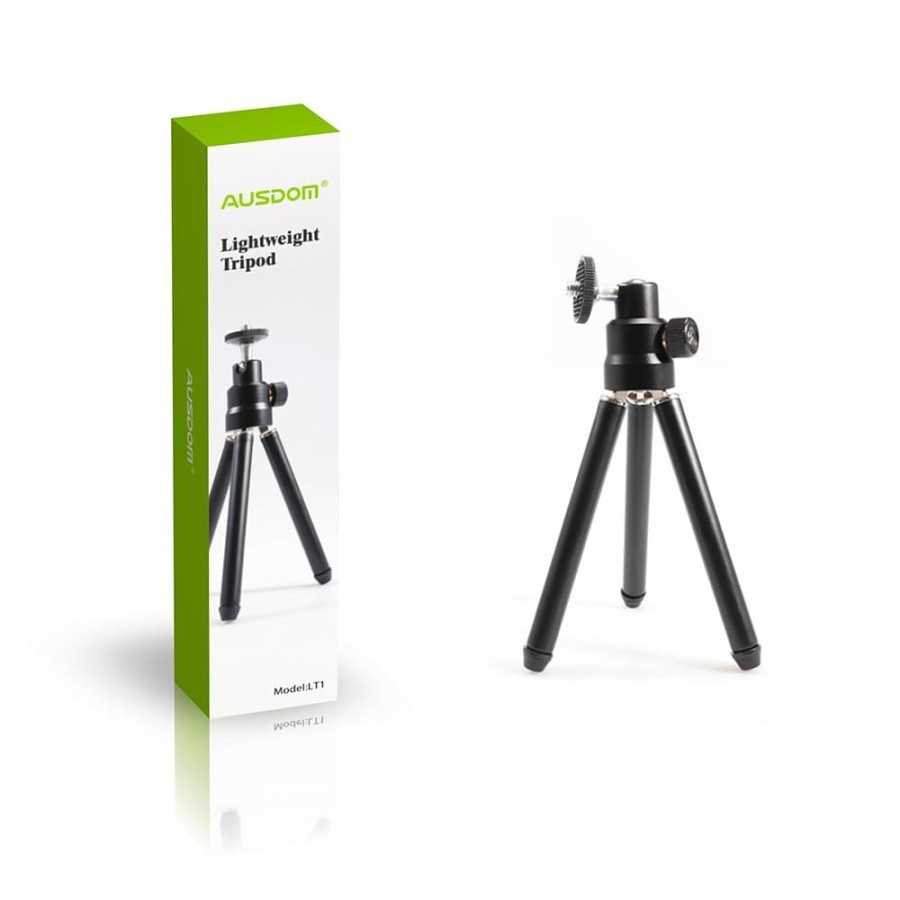 AUSDOM WEBCAM 1080P 12MP + AUSDOM TRIPOD WEBCAM BUNDLE - AF640 + LT1