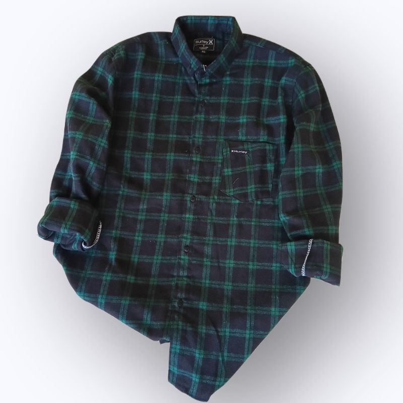 HDR.CO Kemeja Flanel Pria lengan panjang motif kotak kotak panel 001