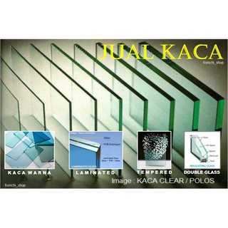  Kaca  Laminated  Harga  Clear Polos 5 5 Non Tempered 