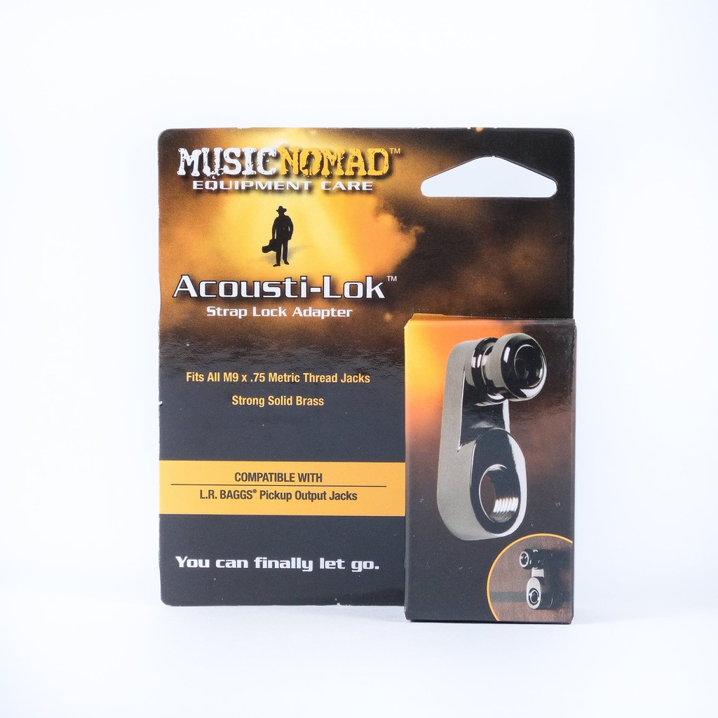 MUSIC NOMAD Acousti-Lok Strap Lock Adapter for Metric Output Jacks