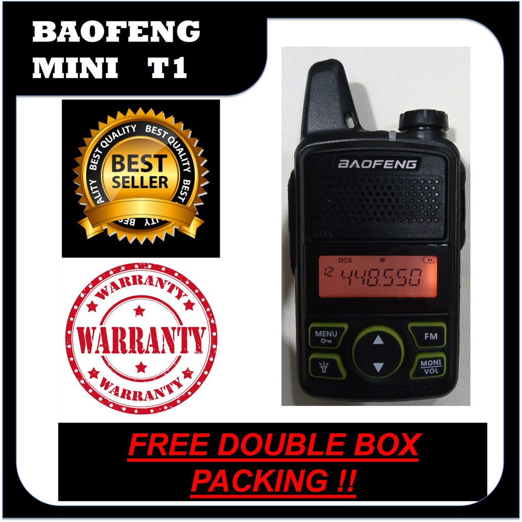 HT Baofeng Mini T1, BF T1 Walkie TALKY persis WLN 888S, Single band  UHF 20 Ch Bao feng Bopeng T 1