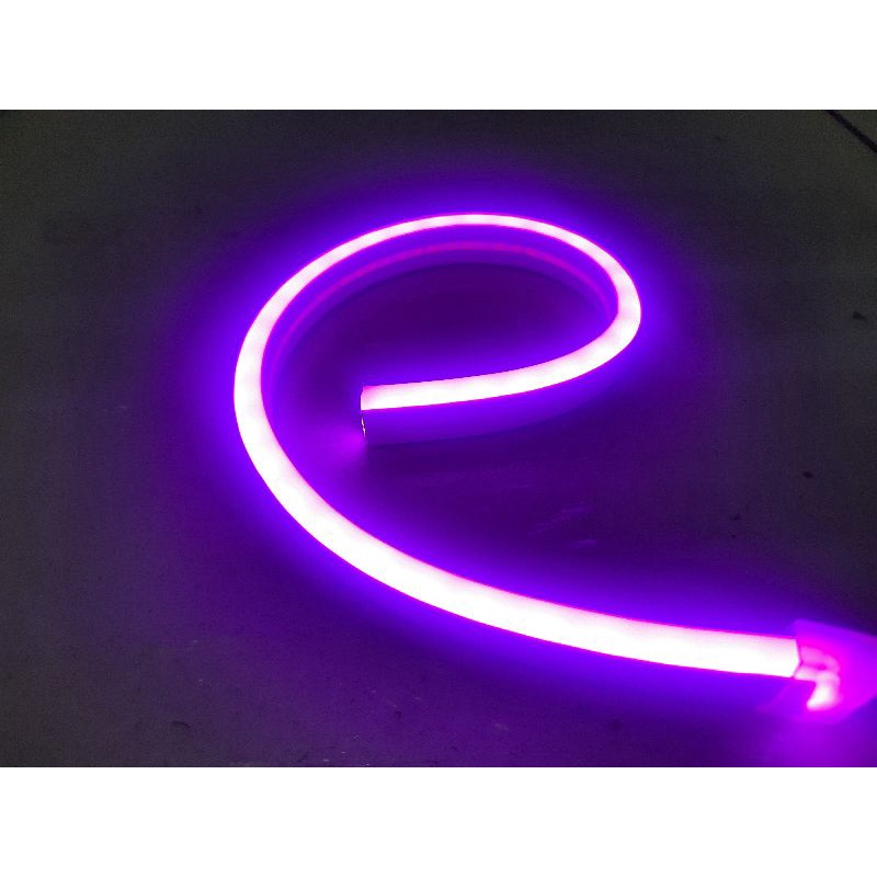 LAMPU ALIS MOTOR 30CM LED DRL FLEKSIBEL TIDAK BINTIK 12V [ 1 BIJI ] BEAT,VARIO,NMAX,PCX,AEROX DLL-Ungu 30CM