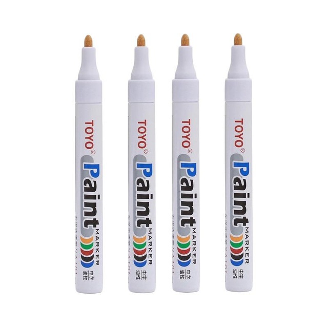 

Spidol Ban Motor / Mobil Toyo Paint Marker / Marker Putih, Emas, Merah Toyo