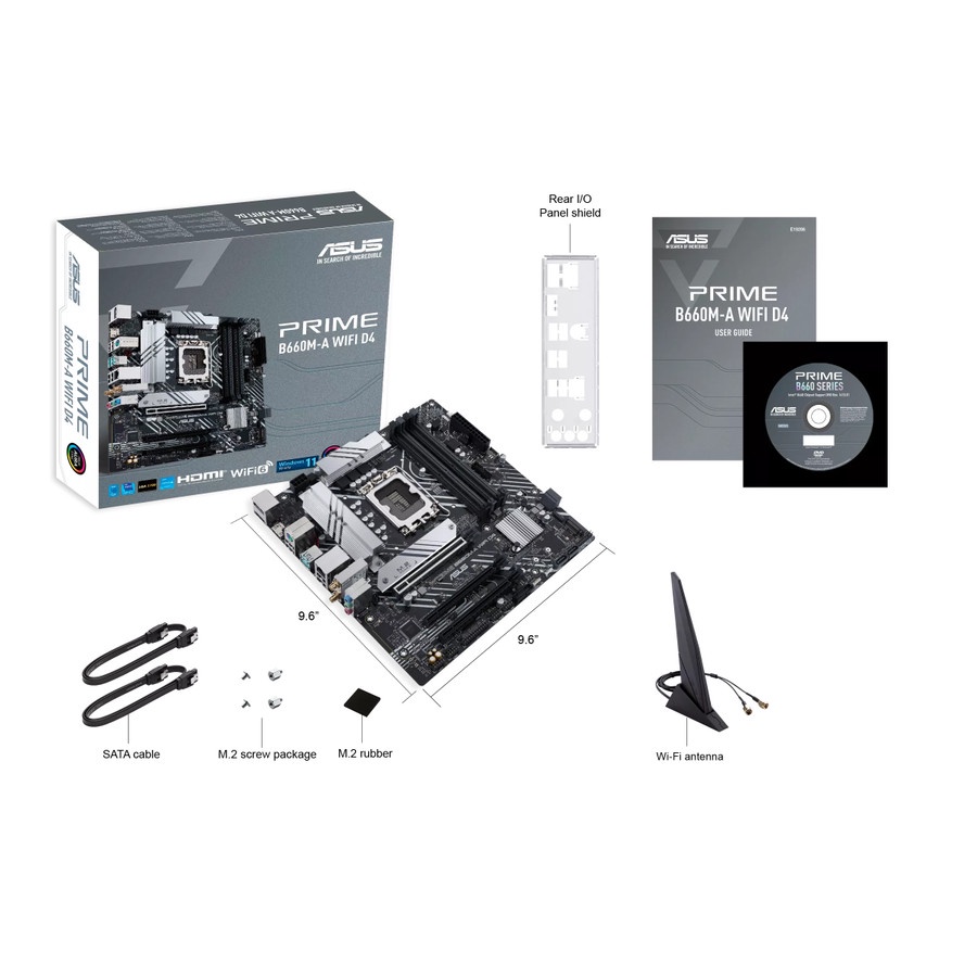 Asus PRIME B660M-A WIFI D4 (LGA1700, B660, DDR4, USB3.2, SATA3)