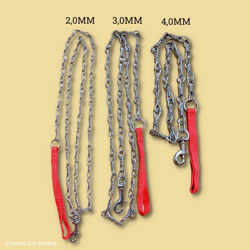 RANTAI TUNTUN ANJING TWIST S 2,0MM x 1,8M