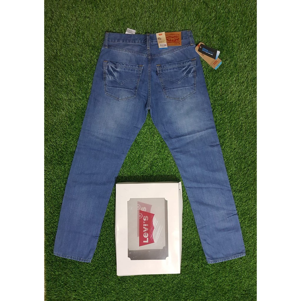 Celana Jeans Pria Levis 511 Original Made in USA Import - Light Blue