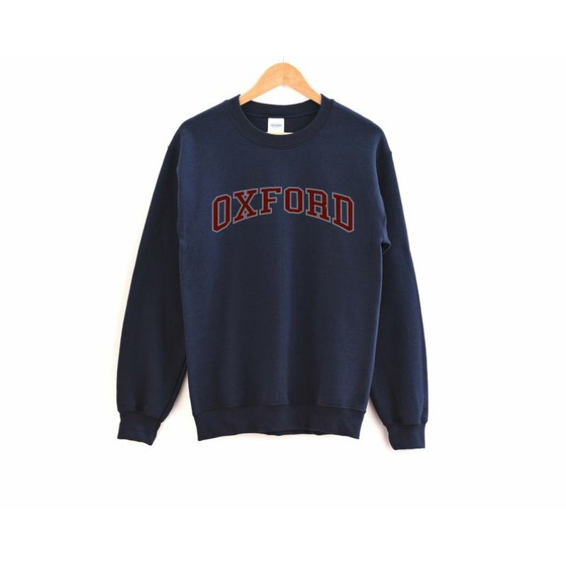 (S - 6XL) OXFORD England Sweatshirt Unisex BIGSIZE OVERSIZE Crewneck Sweater OXFORD University Jumbo Unisex S M L XL 2XL 3XL 4XL 5XL XXXXXL