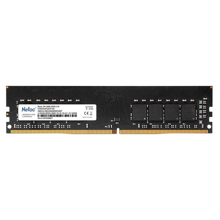 NETAC UDIMM Basic DDR4-2666 4G C19 Original