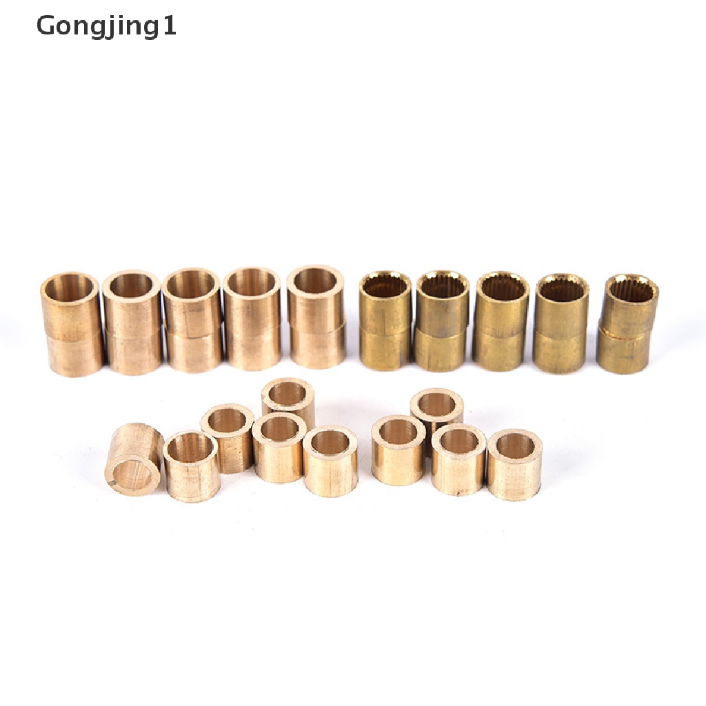 Gongjing1 10pcs Cue Ferrule Snooker Bahan Kuningan Untuk Alat Perbaikan