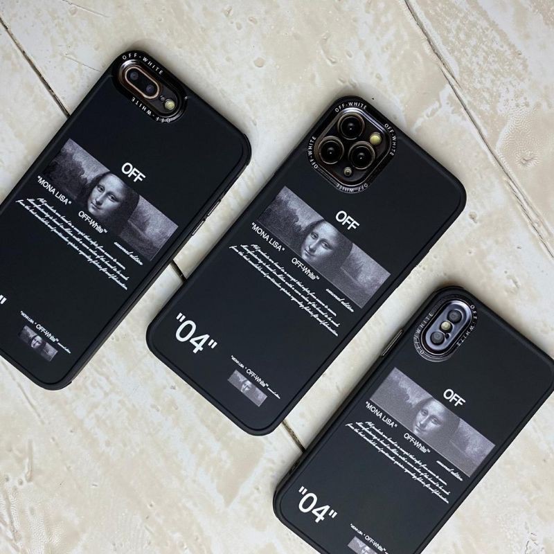 Monalisa Black Art Silicone Case iPhone 7/8/+/SE2/X/Xs/XR/11/12/Mini/Pro/Max
