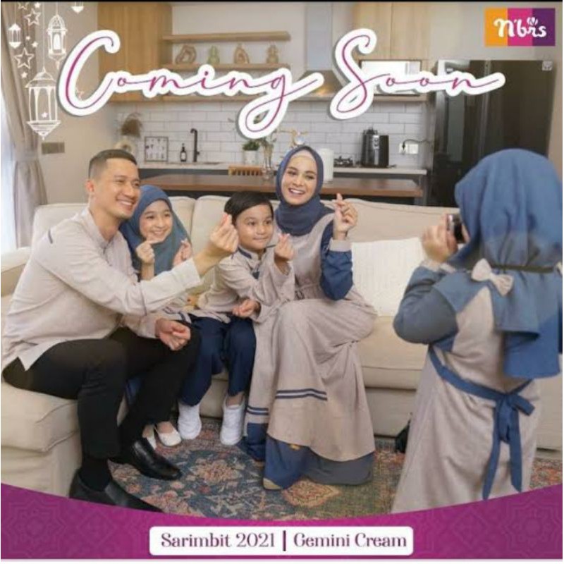 Sarimbit Terbaru Nibras Gemini Navy cream ready
