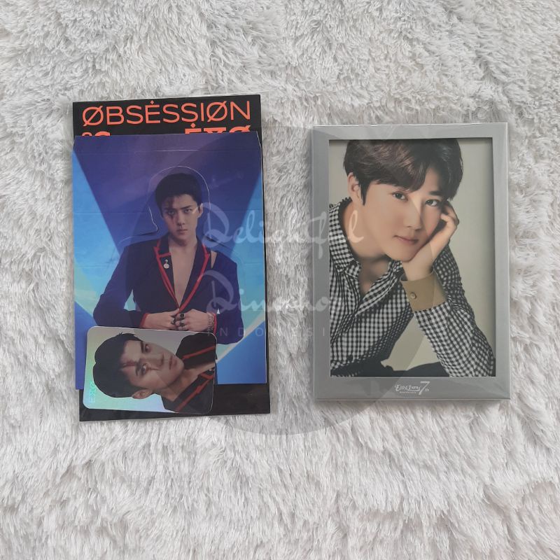 (READY STOCK) EXO OBSESSION SEHUN X-EXO STANDEE PHOTOCARD HOLOGRAM SET JAPAN ANNIVERSARY POSTCARD