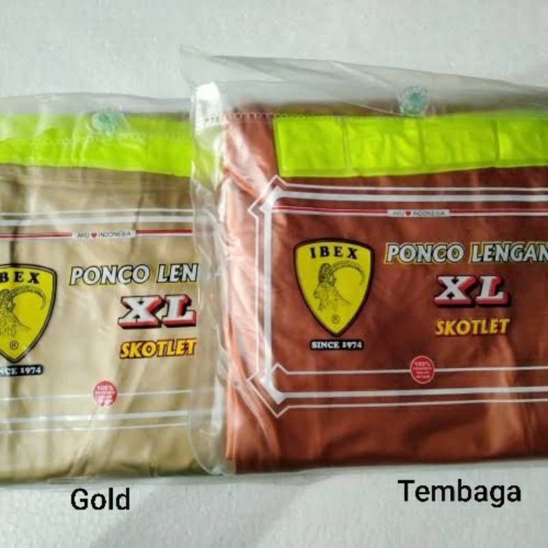 Jas Hujan Big Size - Ponco Lengan Besar - Ponco XL Ibex - Jas Hujan Skotlet