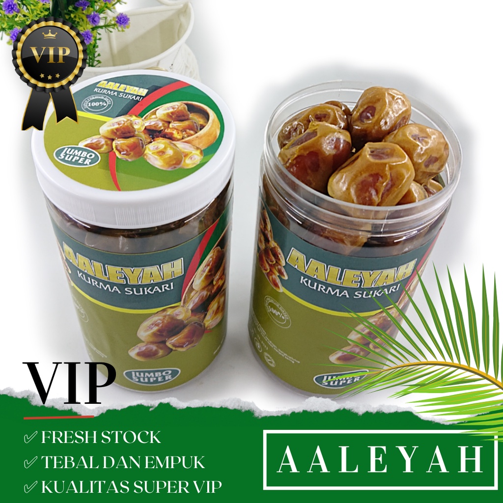 Kurma Sukari VIP Aaleyah 500 Gram SUPER PREMIUM Quality