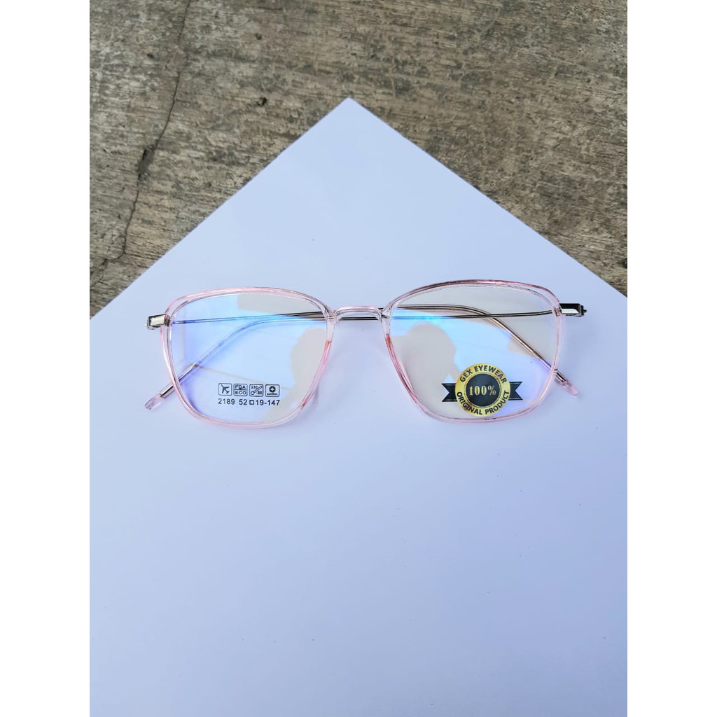 KACAMATA PHOTOCROMIC LENTUR ELASTIS BERUBAH WARNA 2189 FASHION WANITA PRIA TERLARIS OPTIK BLUERAY