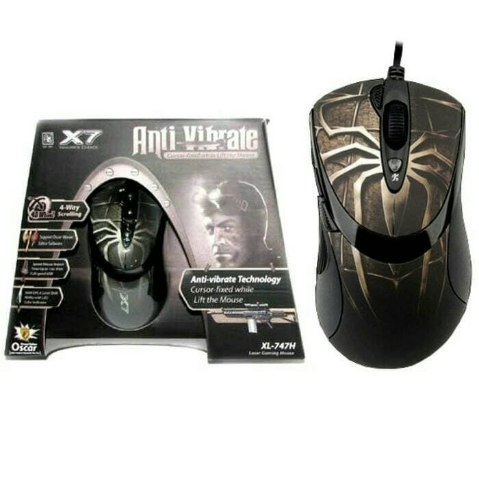 Terbaru Mouse gaming a4tech spider 747