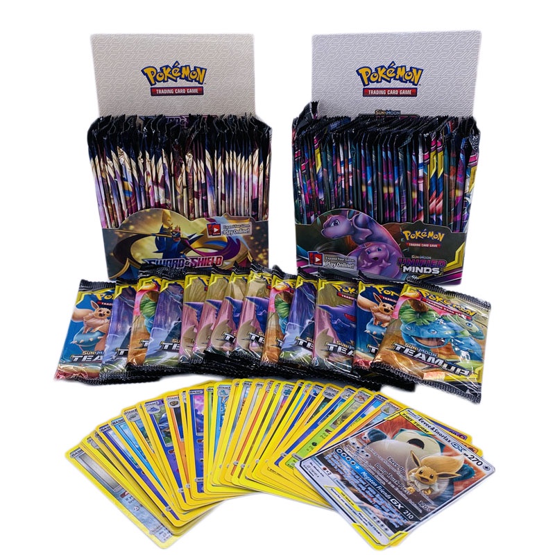 36pcs / lot Koleksi Kartu Game Brilliant Stars of Pok Mon GX EX Team Untuk Hadiah Anak