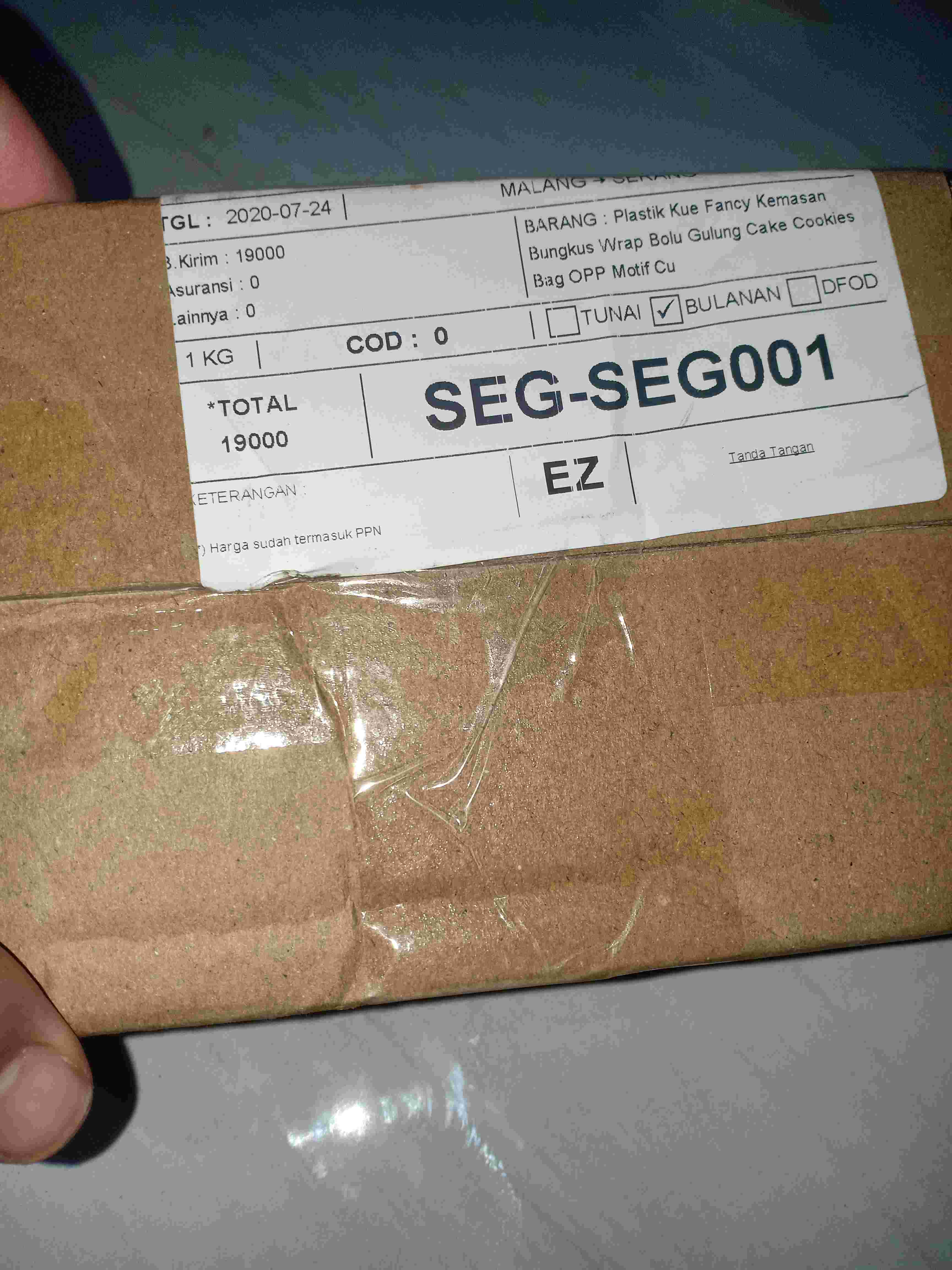 Plastik Kue Fancy Kemasan Bungkus Wrap Bolu Gulung Cake Cookies Bag Opp Motif Cupcake Pink 7x7 10x10