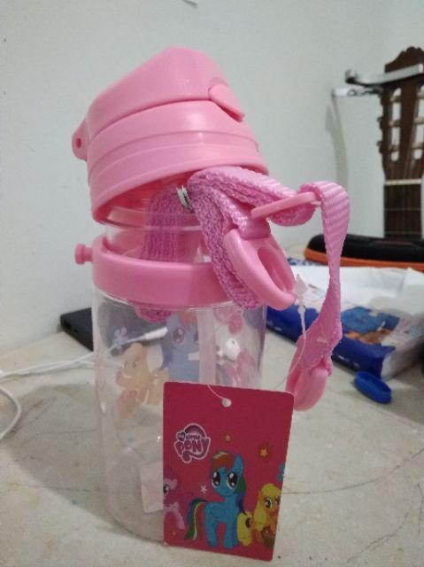 Botol Minum Anak Karakter Little Pony Doraemon 350ml Tempat Minum Karakter Kartun Bekal Makan Siang