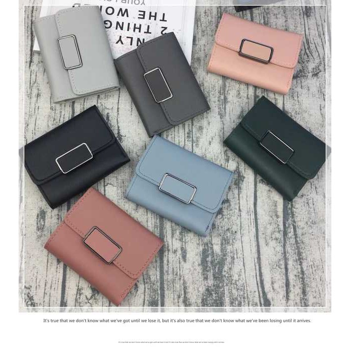 ♥ TMALL88♥  Retro Paragraf Pendek 117C / A49  Forever young Polos Dompet Wanita Import Real Pict