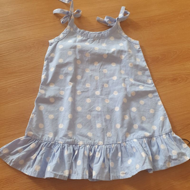 Dress anak perempuan motif polkadot lucu import