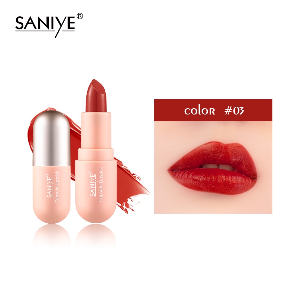 SANIYE 6 Warna Lipstik Velvet Matte Tahan Lama Tahan Air Long Lasting Waterproof lip gross