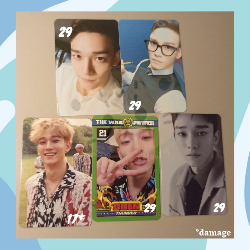 [OFFICIAL] PC PHOTOCARD ALBUM EXO CHEN HEY MAMA A DAN C THE WAR THE POWER OF MUSIC TPOM KOKOBOP PRIV