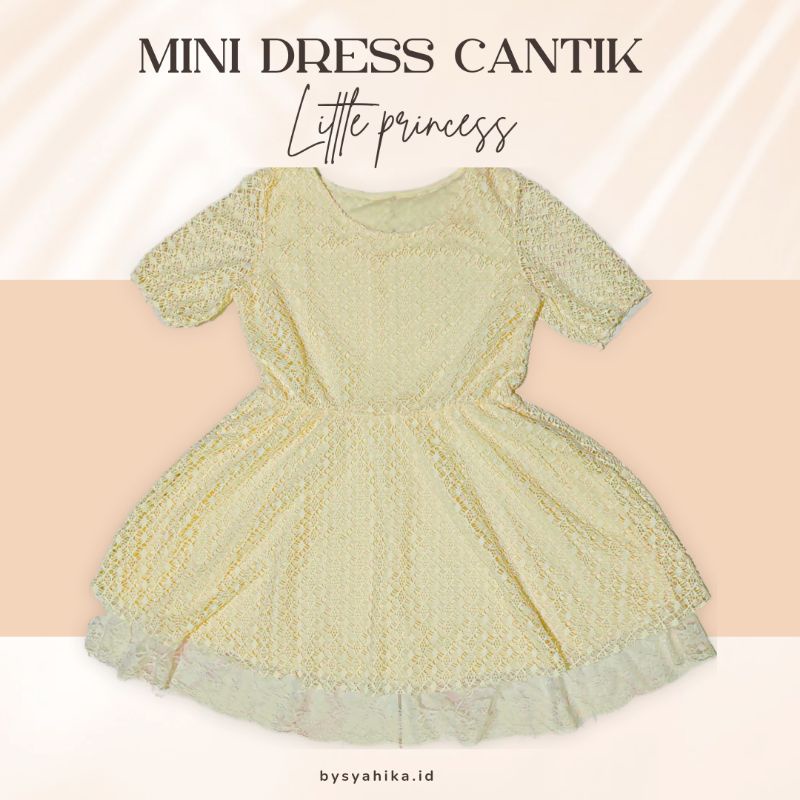 MINI DRESS BRUKAT/MINI DRESS LUCU/MINI DRESS PRELOVED/BAJU CEWEK