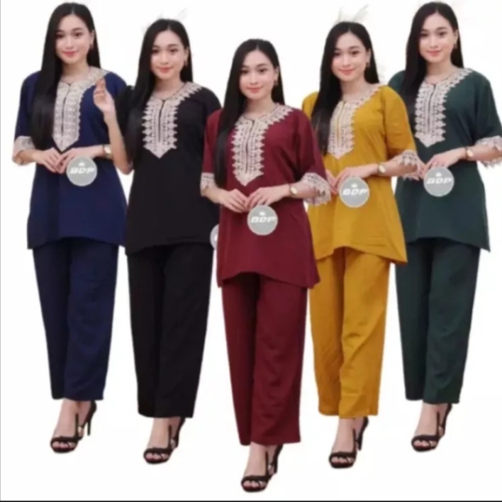 setelav wanita terkini/Setelan CP Dewasa Motif LV / Daster Arab/Setelan CP Arab Dewasa Termurah Terb