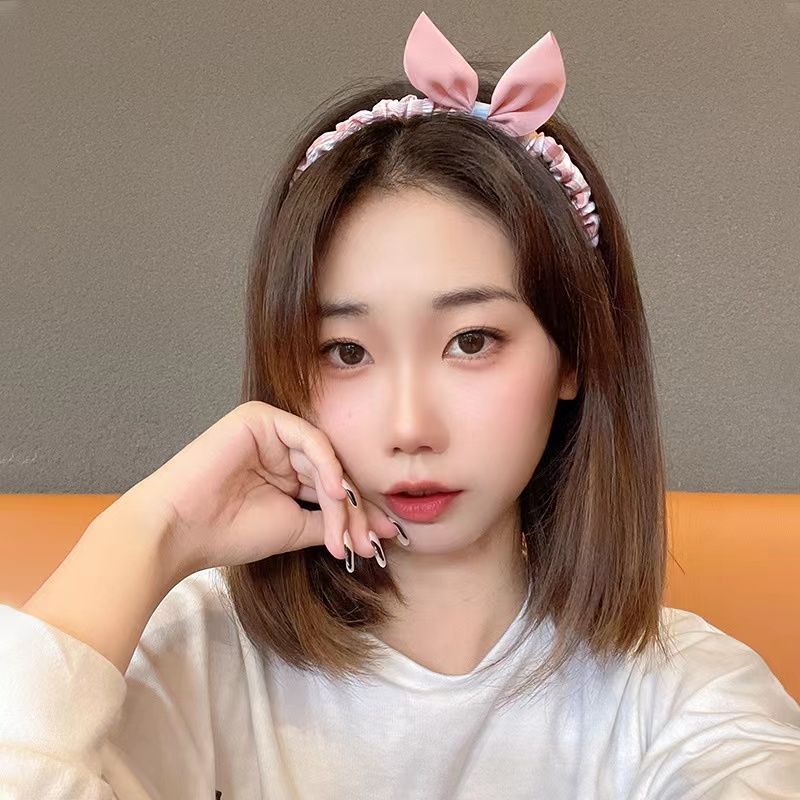 Bando/Bandana Anak/Dewasa Motif Pita Korean Style Warna Pastel Untuk Aksesoris Rambut