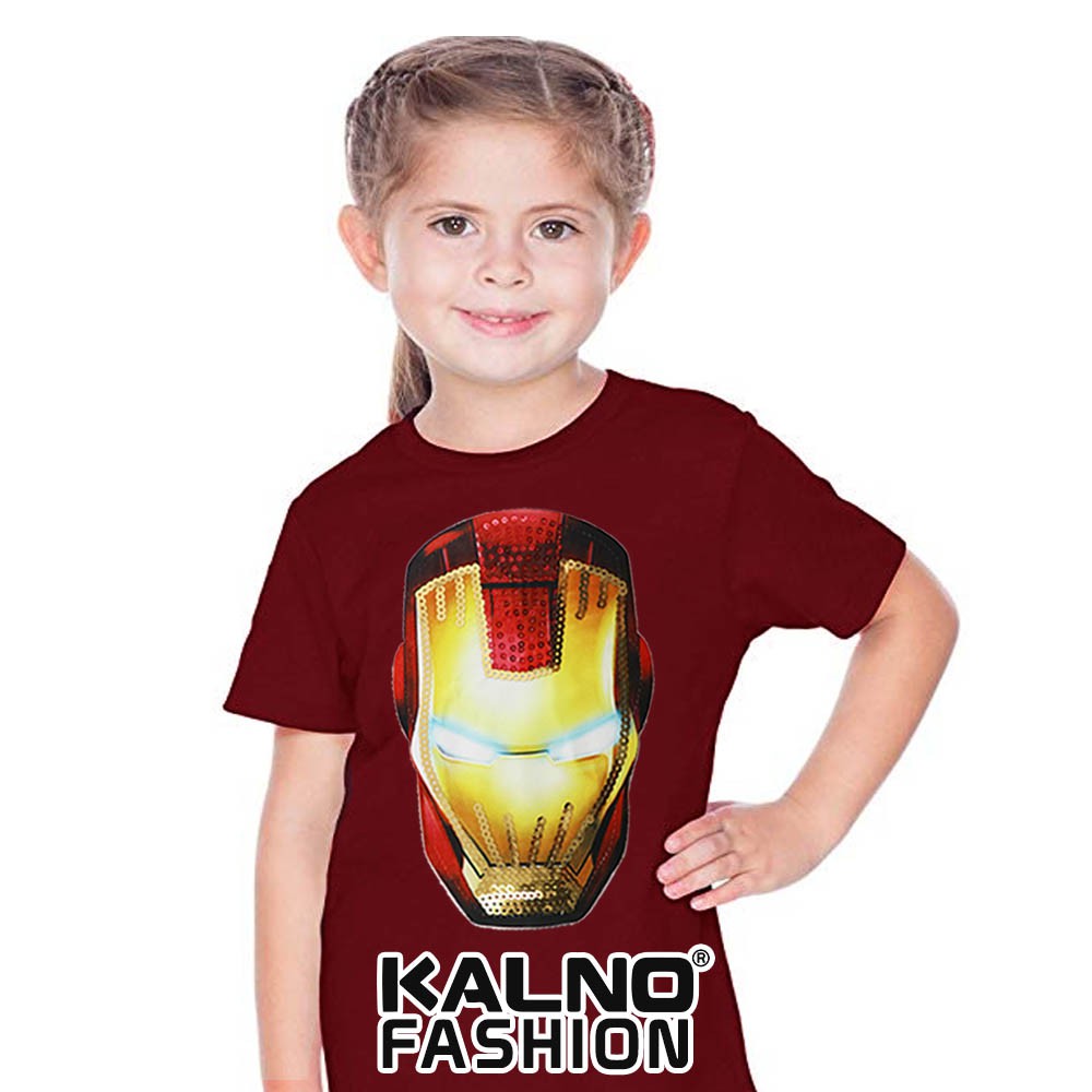 kaos baju anak IRNMAN MUKA umur 1 - 7 tahun baju anak karakter super hero