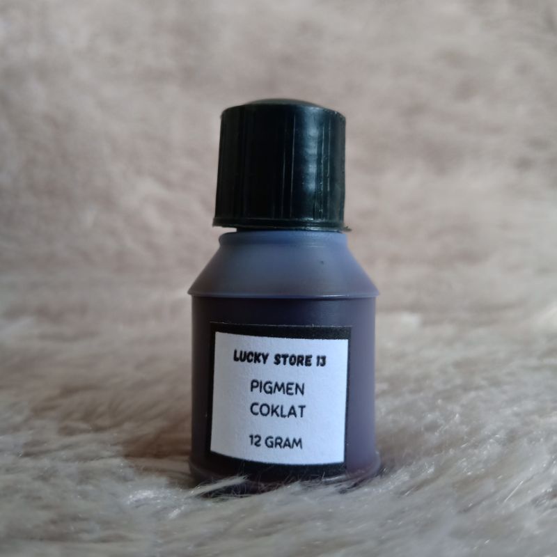 PIGMEN 12gr COKLAT Brown Mini Kecil Pewarna Sablon Pigment Color Colour Bundle Slime Clay DIY Waterb