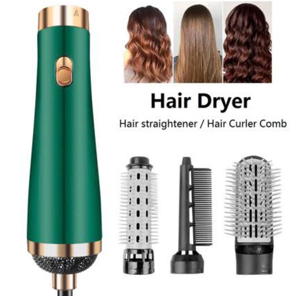 Sisir pelurus rambut Hair Dyer Strightener hair dryer 3 in 1