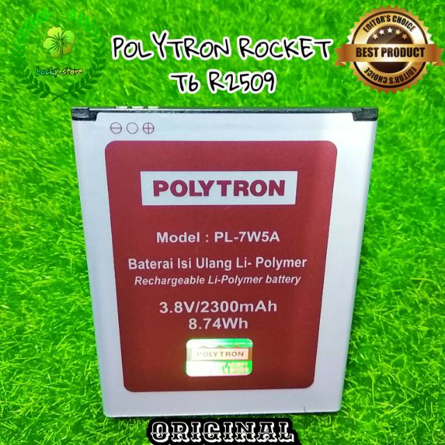 Baterai Hp Polytron Rocket T6 R2509 Pl 7w5a Pl7w5a Original Battery Batre Shopee Indonesia