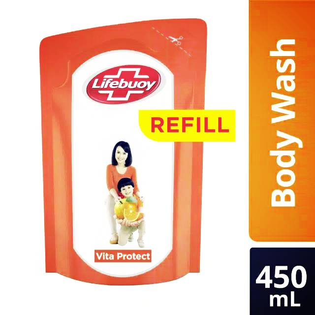 Sabun Cair Lifebuoy 450ml Vita Protect Kemasan Refill