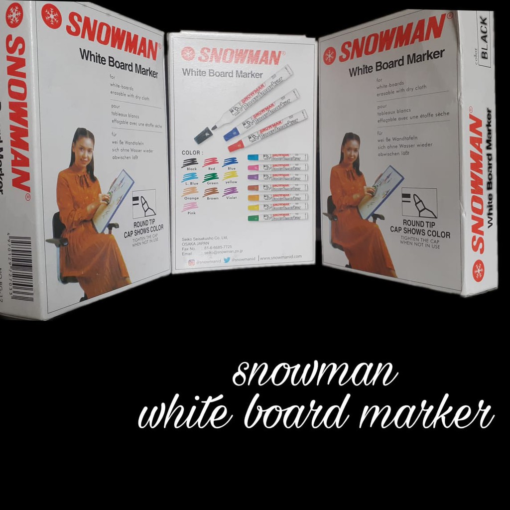 

Spidol SNOWMAN Whiteboard BG12