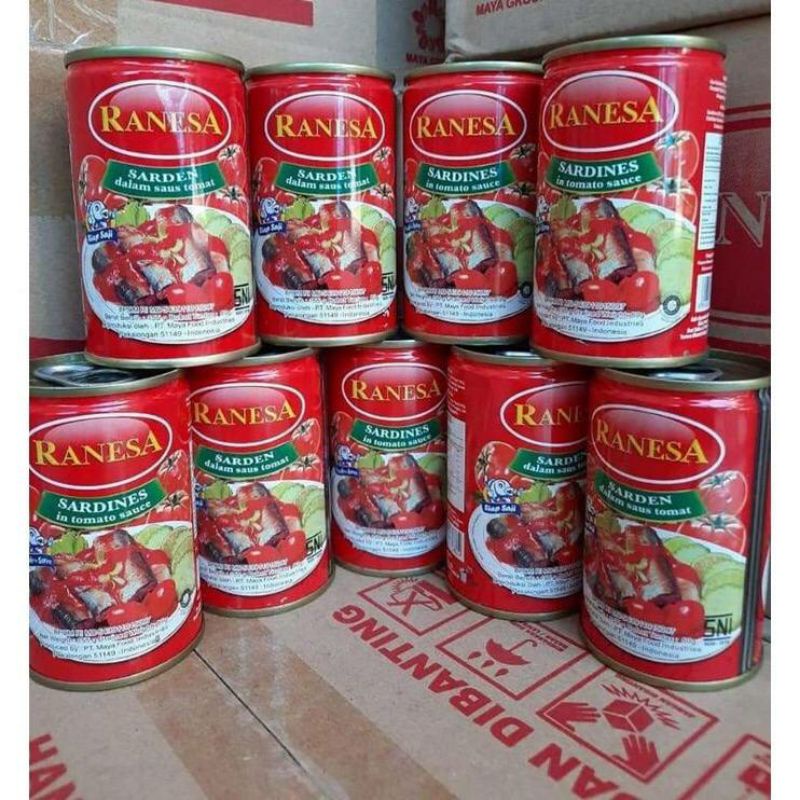 SARDEN RANESA SAUS TOMAT 155 GR/makanan kaleng/sarden kaleng
