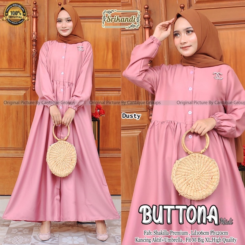BUTTONA DRESS MAXY BY SRIKANDI