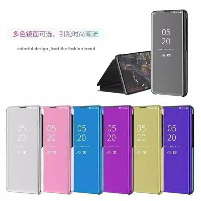 Samsung A20S Flip case mirror S view flip cover casing stand A 20s