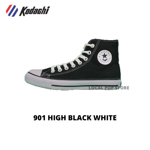 Sepatu Kodachi 901 High Black White - Vulcanized Shoes Kodachi Original