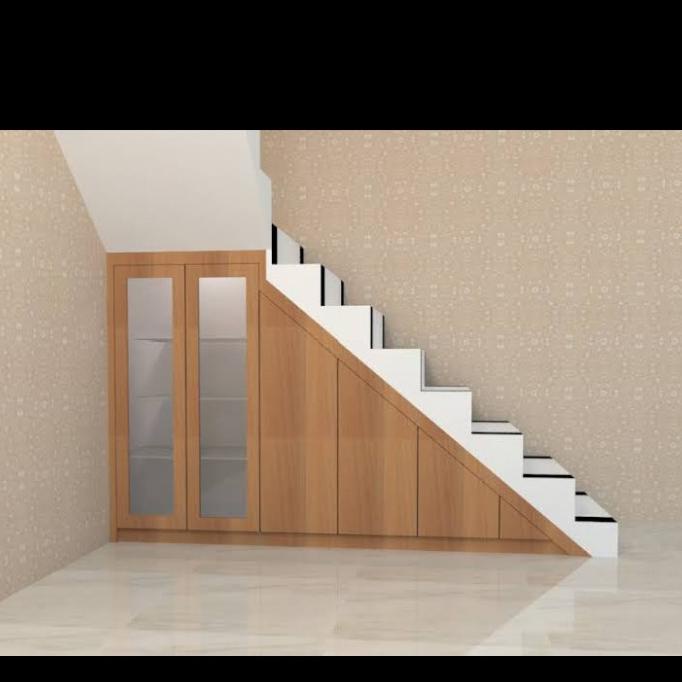 Kitchen Set Minimalis / Kitchen Set Bawah Tangga / Lemari Bawah Tangga Junikaasristore7