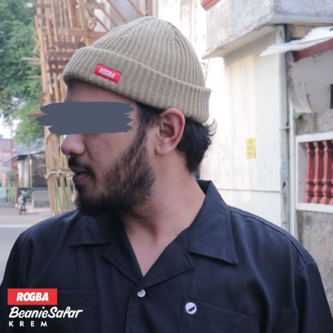 Beanie Safar ROGBA Peci Topi Kupluk Rajut Tebal Pria Dewasa