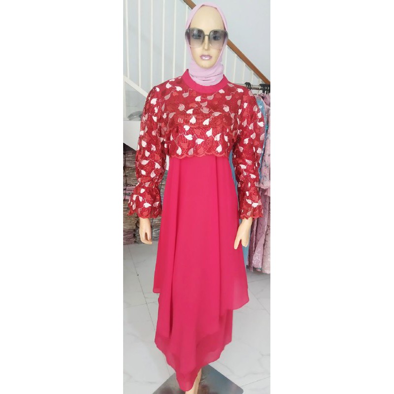 Gamis Pesta Gamis Wisuda Gamis Lebaran Brokat GAMIS PURI FHA Boutique PURI.12