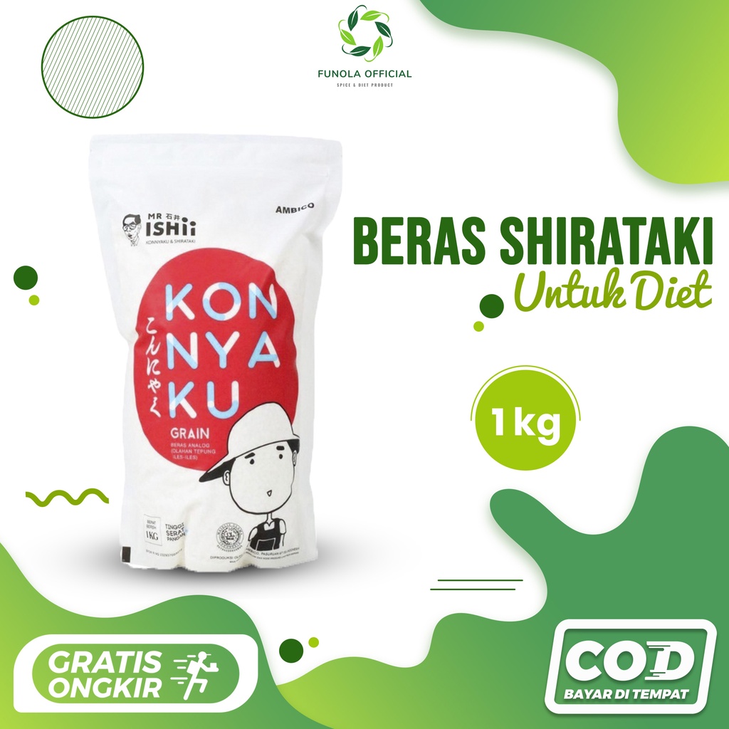 

BERAS SHIRATAKI 1KG NASI SIRATAKI RICE UNTUK DIET KONYAKU MAKANAN KONNYAKU KERING KONJAC 1 KG CAMILAN PELANGSING DIABETES GULA RENDAH KALORI KARBO KARBOHIDRAT DEBM KETO PROGRAM LOW SHIRATAKE DRY TSUBU WET BASAH MIE MI NOODLE 100 PORANG GRAM GRANOLA PLUM