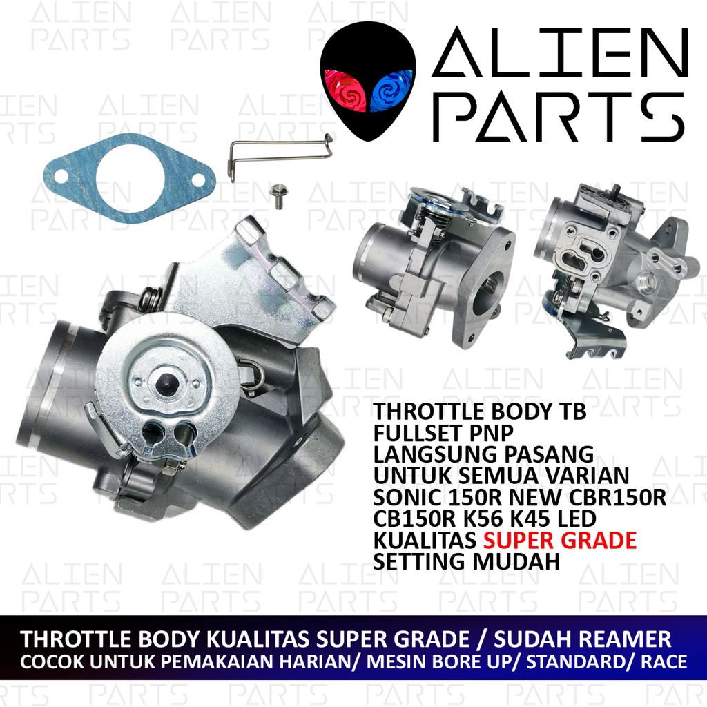 (BISA COD) THROTTLE BODY TB REAMER SONIC GTR CBR 150 LED CB 150 R CB 150R NEW BARU CBR150R CB150R DO