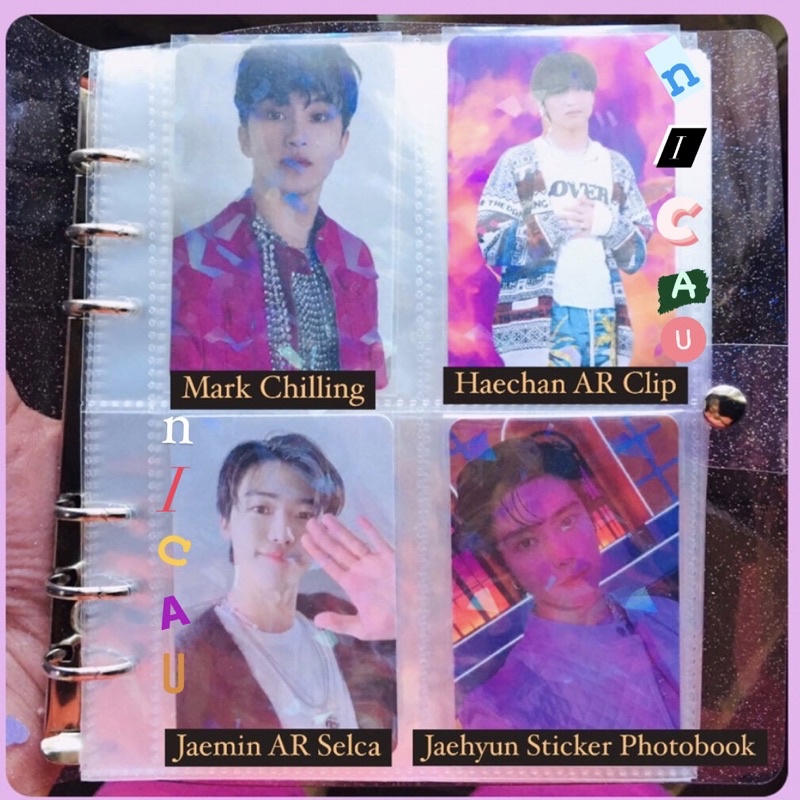 Photocard NCT Dream NCT 127 Official - Jaehyun Sticker PB, Jaemin AR Selca Jewel HS - Mark Chilling 