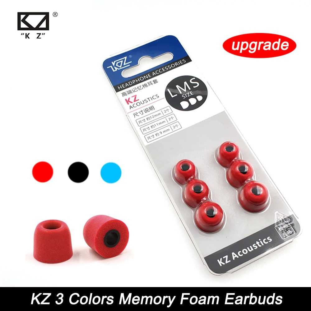 (100% BARANG ORI) Knowledge Zenith Earbuds Eartips Memory Foam 3 Size