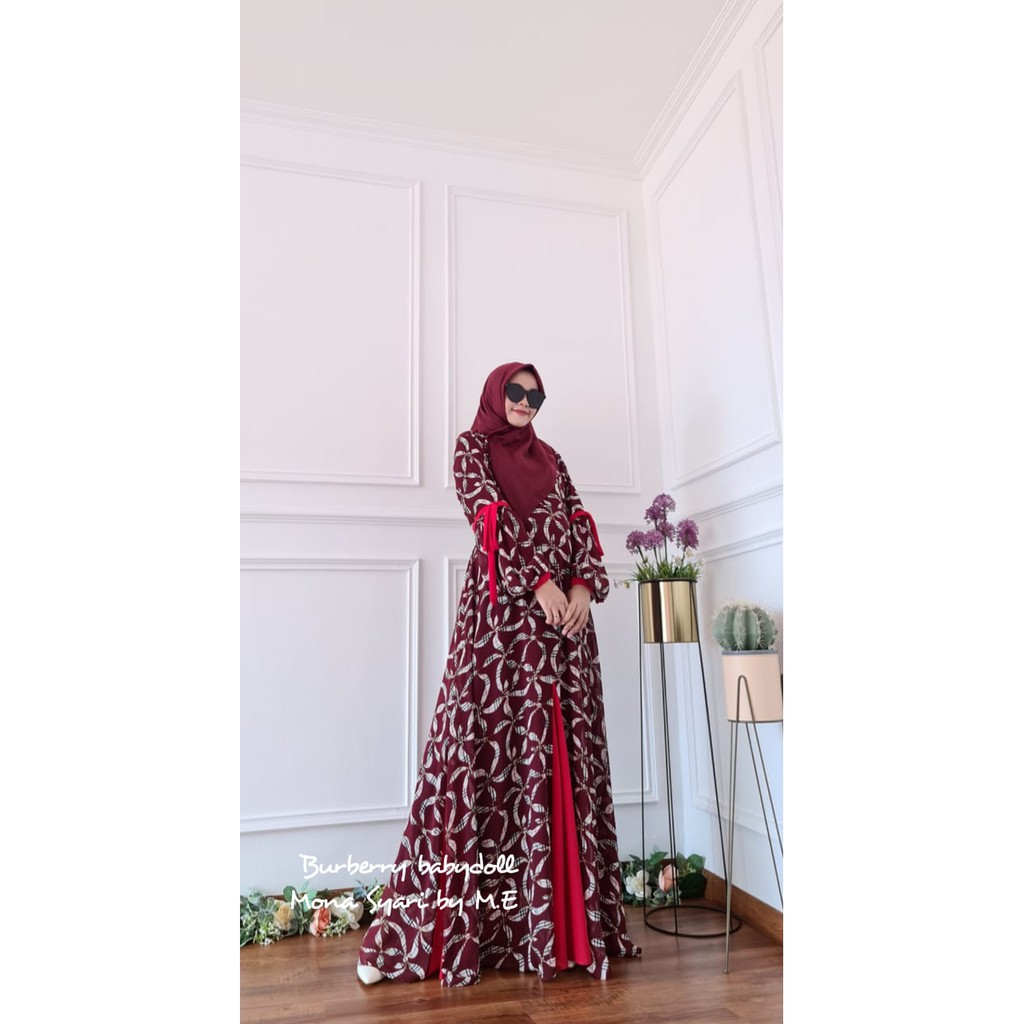 Gamis Burberry by Mona Syar'i
