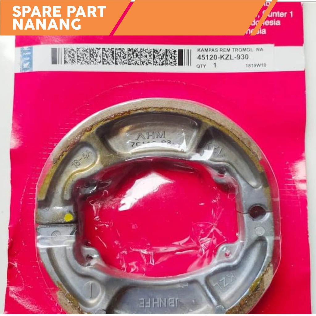 KAMPAS REM BELAKANG HONDA VARIO 125 FI VARIO 110 BEAT FI SPACY ORI HGP